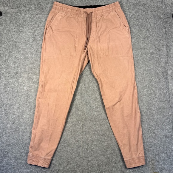 Lululemon Pants Mens XL Red ABC Cotton Twill Joggers Athleisure - Picture 1 of 9